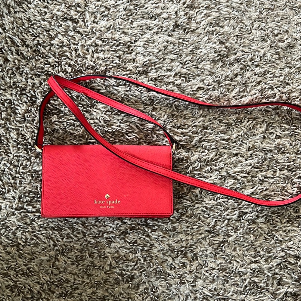 Kate Spade red crossbody